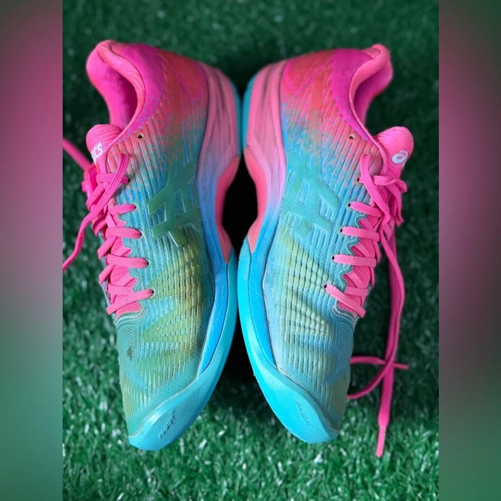 Asics Pink and Blue‎ Women’s Athletic Shoes Size 9